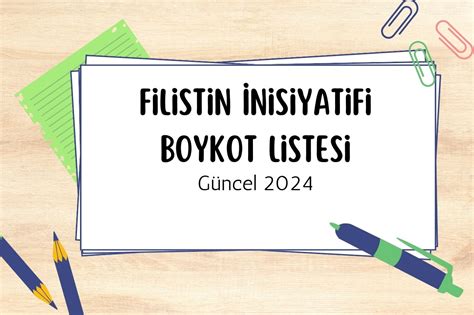 son boykot listesi.